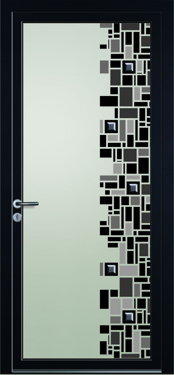porte pvc verre meteren